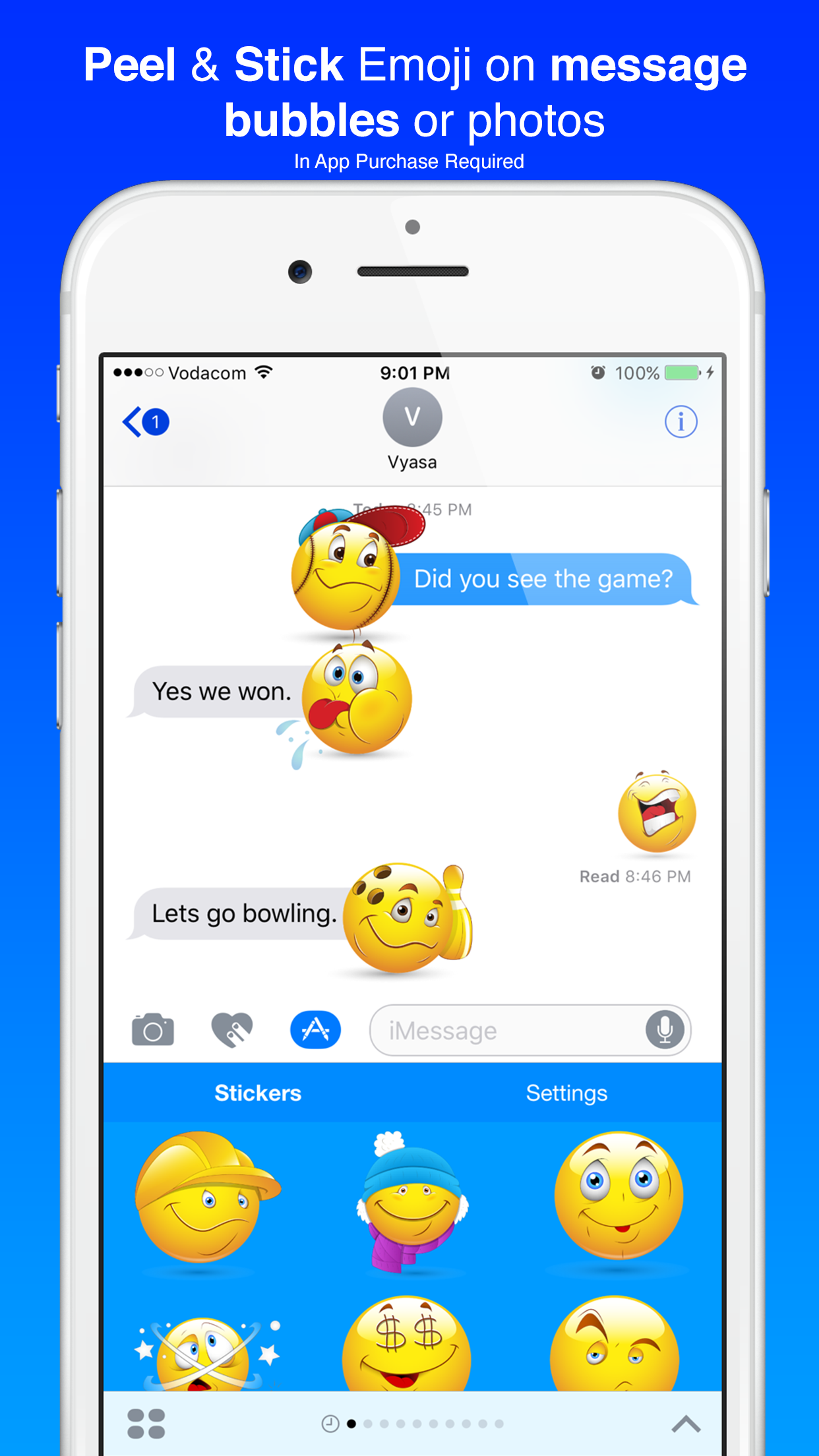 Cool Smiley Sticker Emoji for iMessage screenshot 7