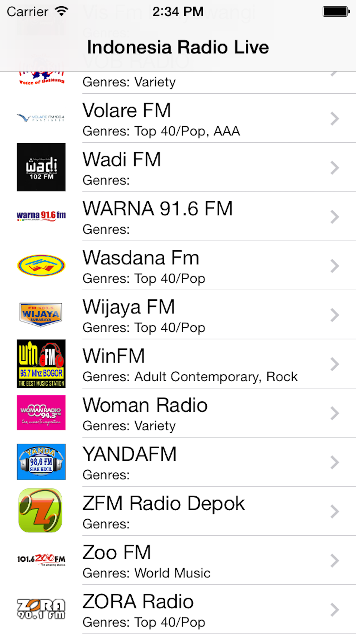 Indonesia Radio Live Player (Bahasa Indonesian / Malay / Jakarta) screenshot 3