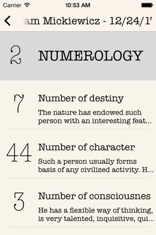 Numerology Map screenshot 2