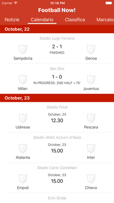 Football Now! - Serie A 2016 - 2017 screenshot 2