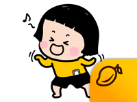 Mobile Girl MiM Lite - Mango Sticker