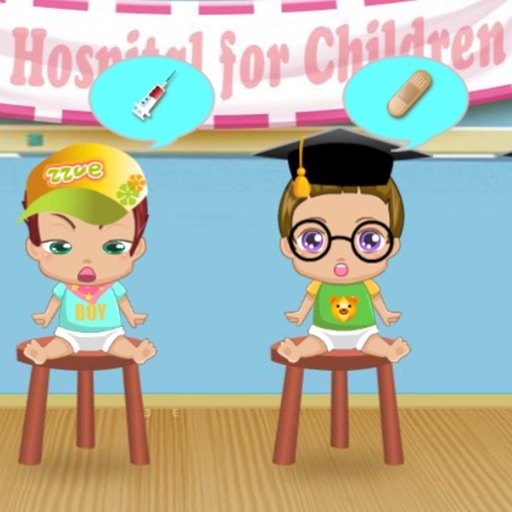 Childrens clinic-story about crazy doctor icon