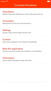 Complex Numbers screenshot #1 for iPhone