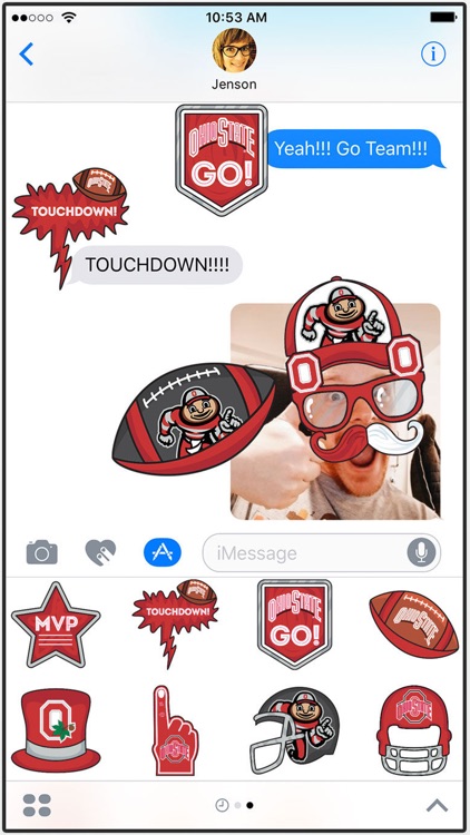 Ohio State University Stickers PLUS for iMessage
