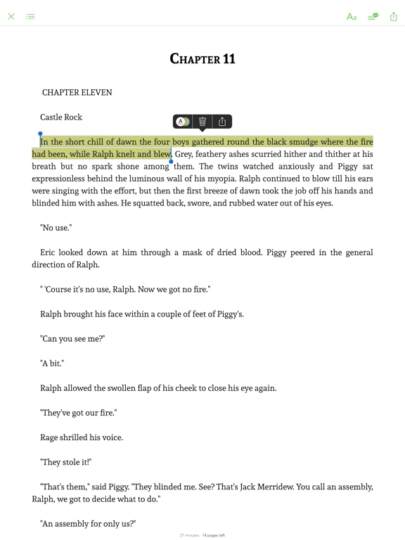 Screenshot #5 pour Lord of the Flies - sync transcript