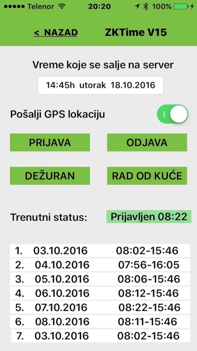 Screenshot #2 pour ZK Time V15