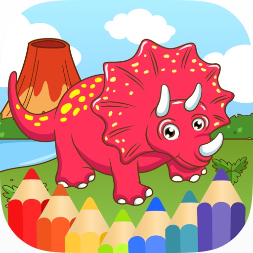Dinosaur Coloring Pages - Fun Drawing Good Kids iOS App