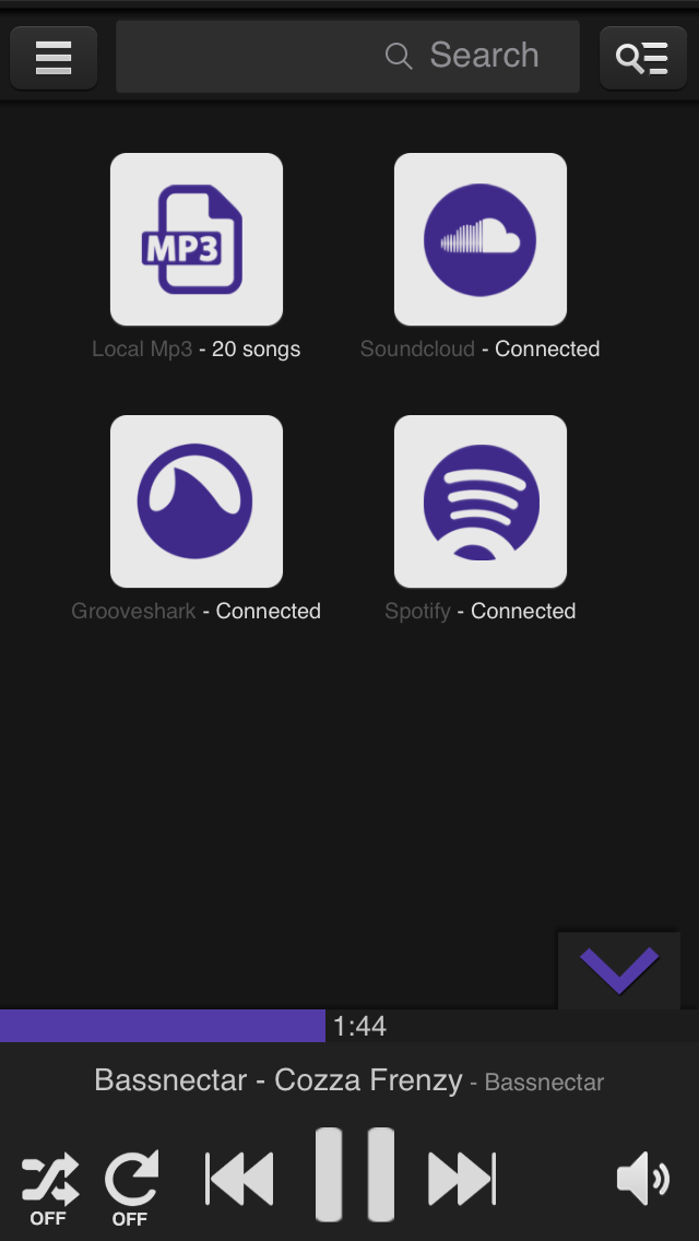 Screenshot #2 pour Amplifind Musique Lecteur and Visualiseur