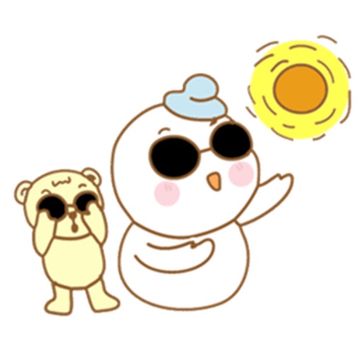 Snowman In The Sun Stickers Pack icon