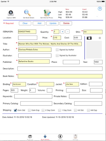 Bookstore Inventory Manager screenshot 2