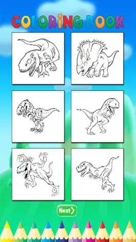 Game screenshot Dinosaur Art Coloring Book - Activities for Kids hack