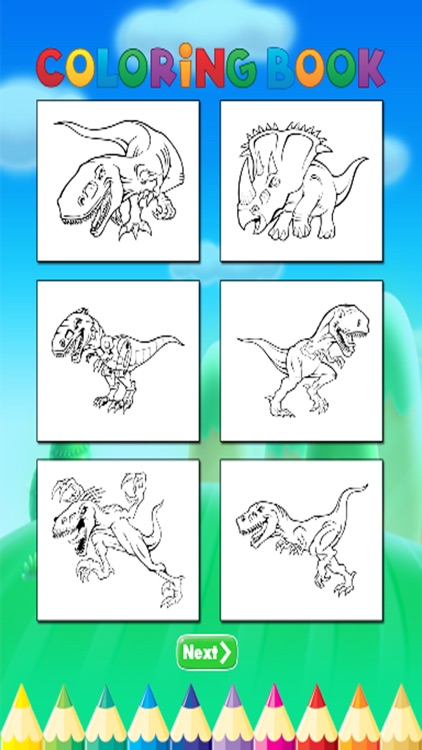 Dinosaur Art Coloring Book - Activities for Kids