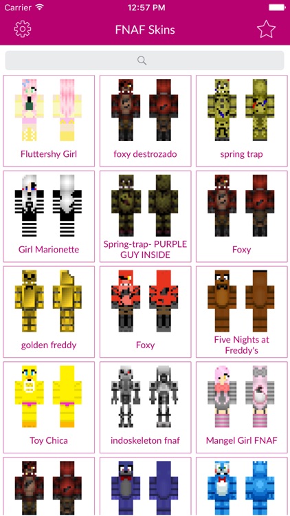 FNAF Skins - Skins for Minecraft PE & PC Edition