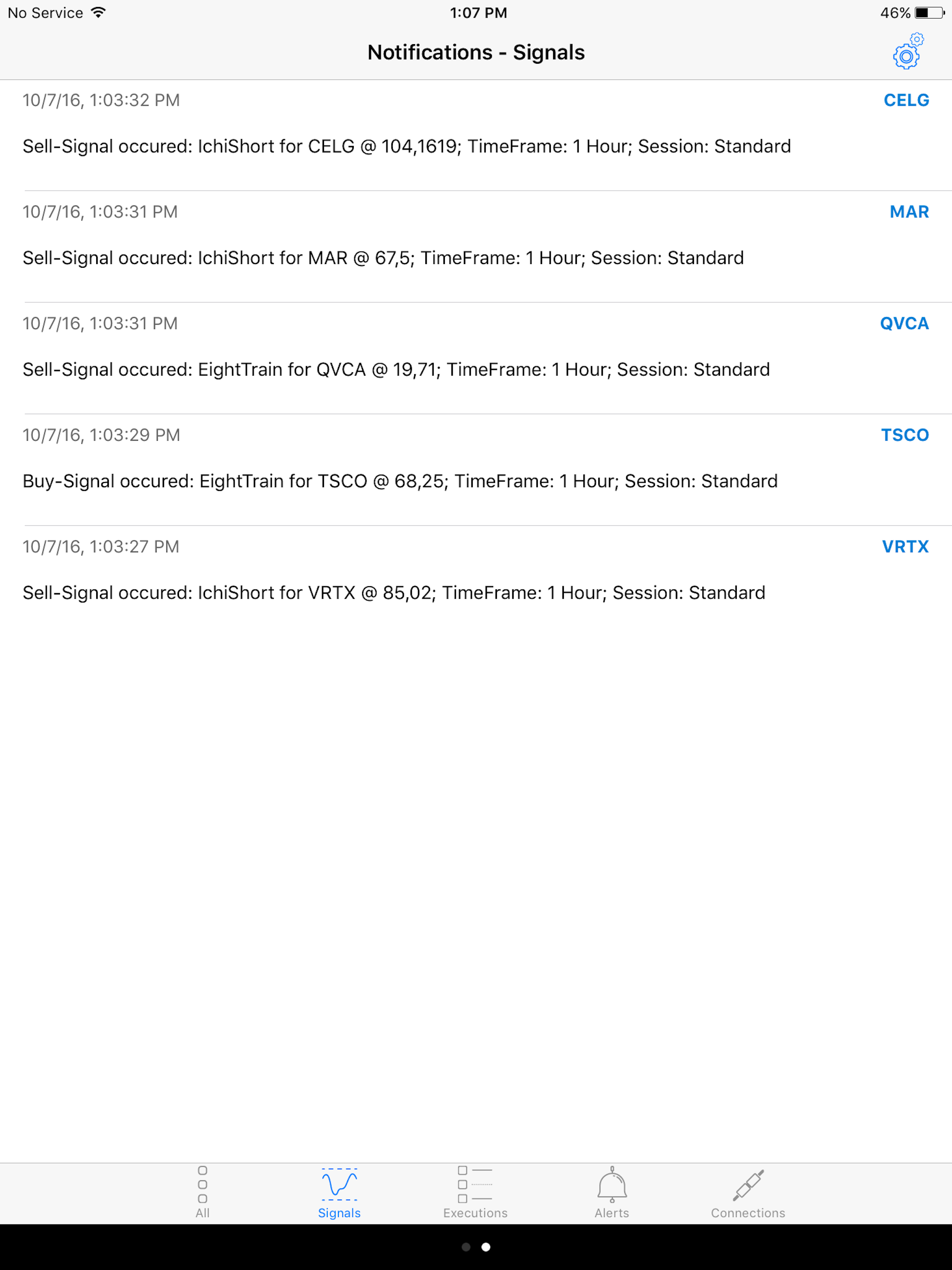 AgenaTrader Notifier screenshot 9