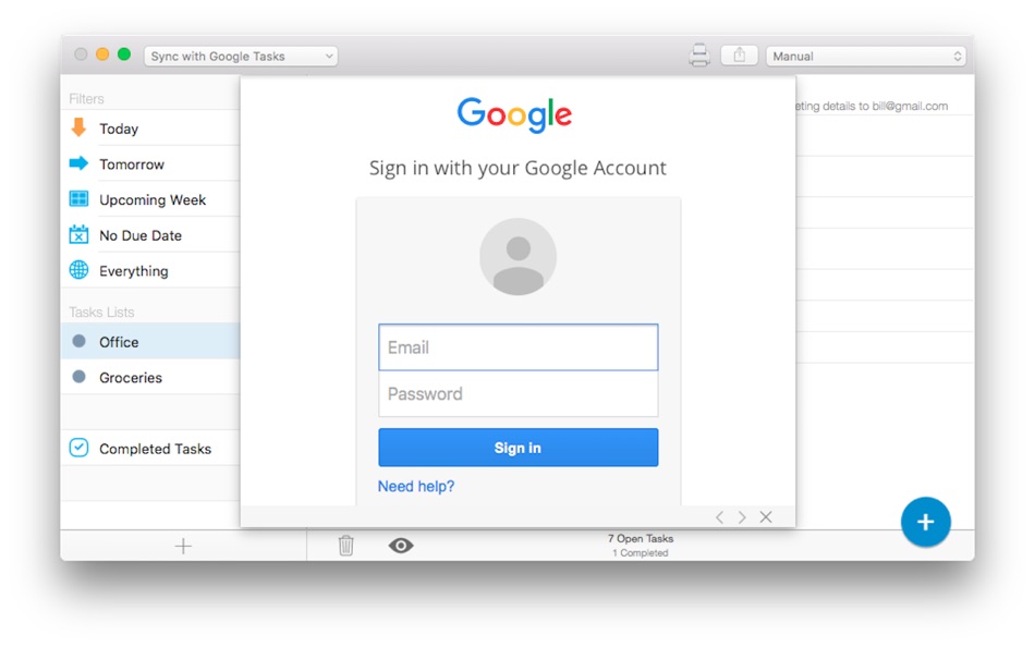 #2. gTasks - for Google Tasks (macOS) 来自: JulyApps Ltd