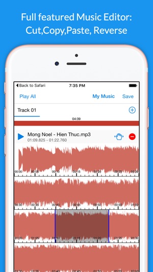 Music Editor Free - Save & Edit MP3 for Clouds on the App Store