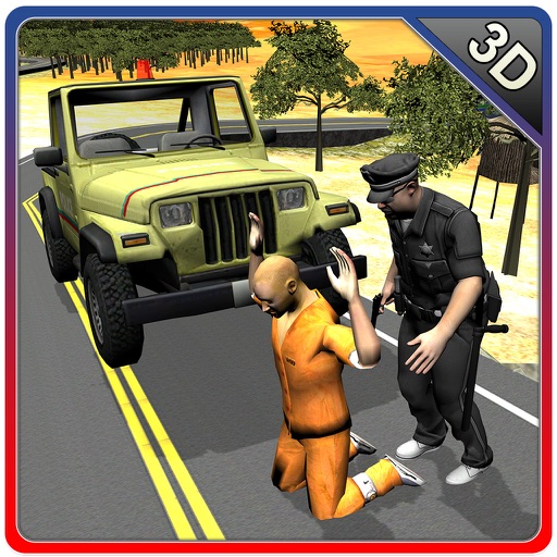 Offroad 4x4 полиции джип - погоня и арест грабителей в этой полицейской игры вождения автомобиля