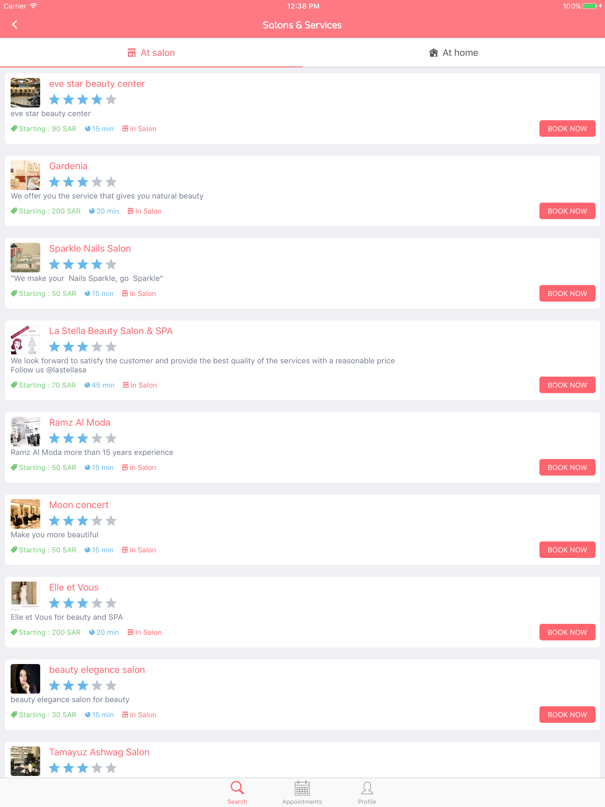 Spoilee beauty booking سبويلي لمواعيد التجميل screenshot 7