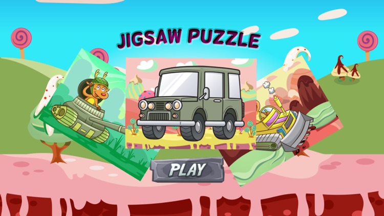 Car and Trucks Jigsaw Puzzles for Toddlers Free screenshot-4