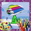 Draw Pages Game Snoopy Version