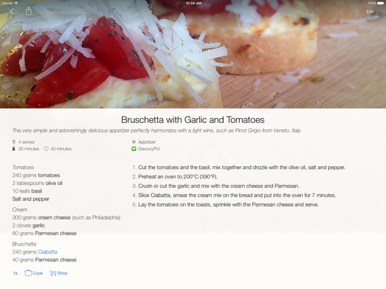 Screenshot #4 pour SavouryPot - Recipe Manager & Personal Cookbook
