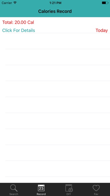 Simple Calories Count