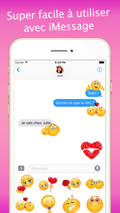Screenshot #3 pour Des émojis d’amour pour les couples
