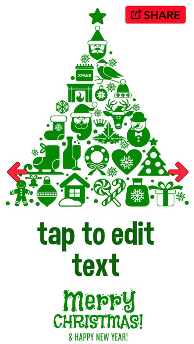 Christmas Card Maker – Xmas Greeting Cards iPhone screenshot 5 - Photo & Video app