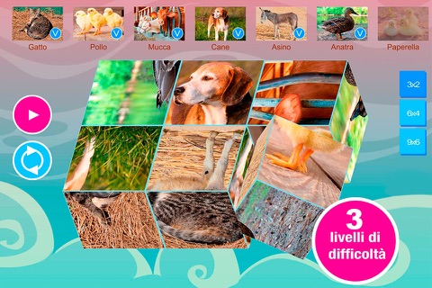 Smart Cubes: farm animals puzzle game for kids screenshot 2