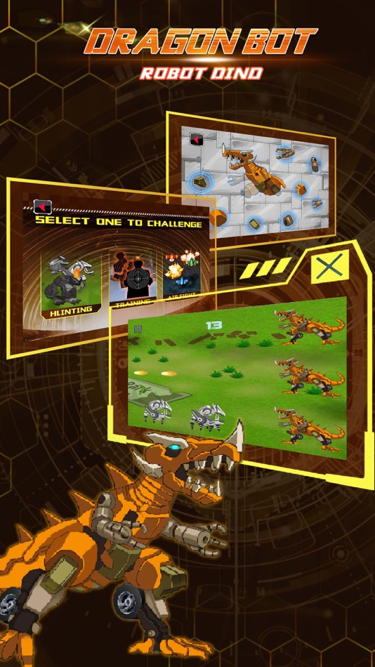 #4. Dragon Bot Mech: Robot Dinosaur& Mechanics Animals Gun Shooting Game (iOS) 由: 震宇 张