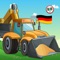 Learn German for Kids- First Words Trucks Puzzles