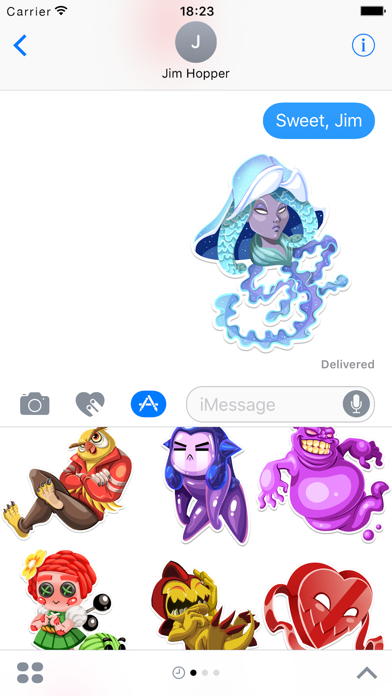 Screenshot #2 pour Monster Legends Stickers