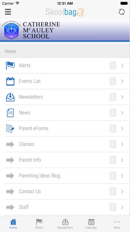 Catherine McAuley School - Skoolbag