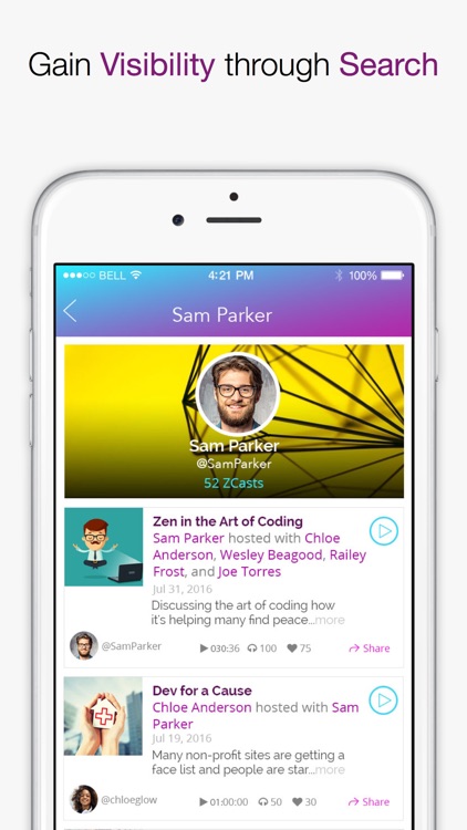ZCast - Podcast From Your Phone! Record and Share! screenshot-4