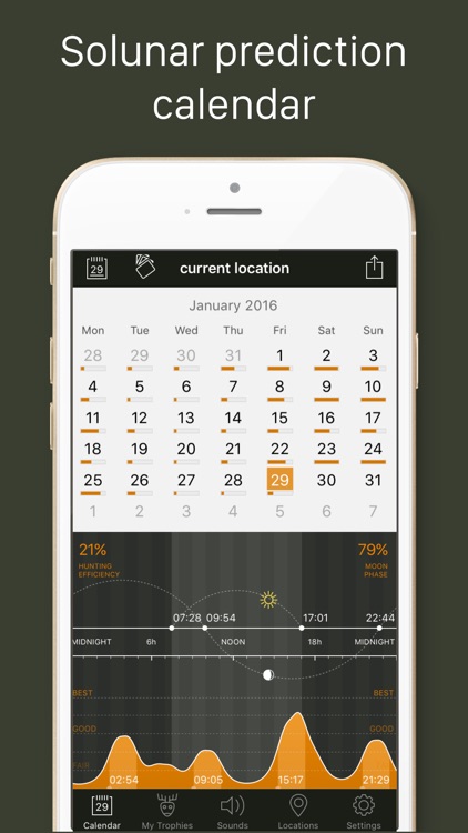 Hunting Calendar LT, best hunting times screenshot-0