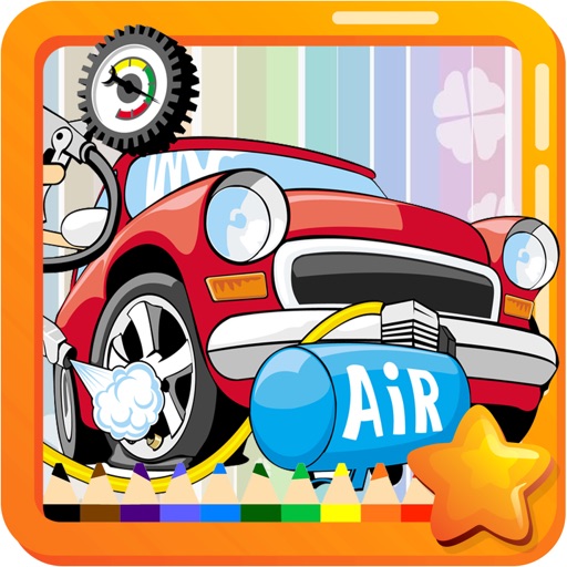 Kids Vehicle Coloring Book Cars coloring Pages Set