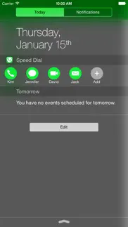speed dial widget. iphone screenshot 1
