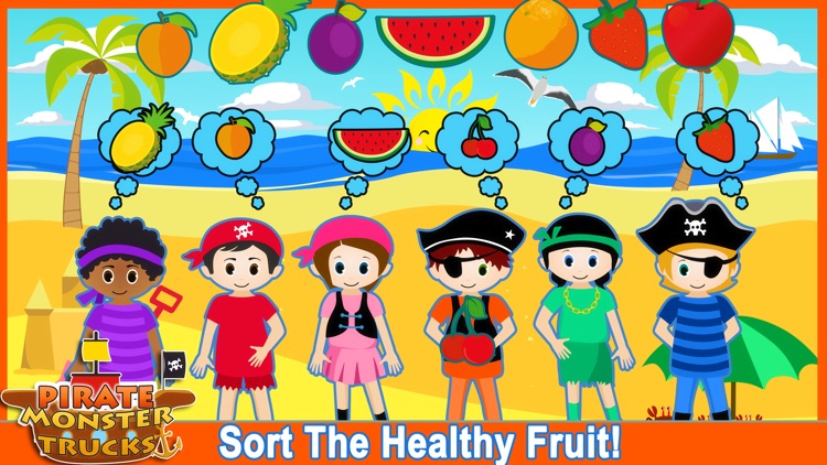 Pirate Preschool Monster Trucks  - Solve puzzles screenshot-3