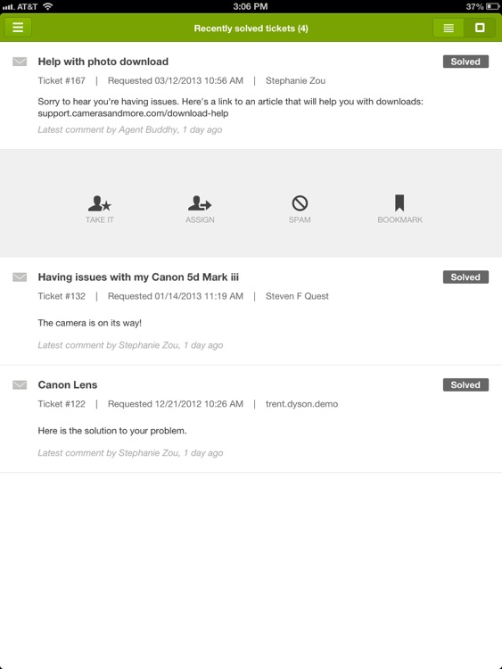 Zendesk for iPad