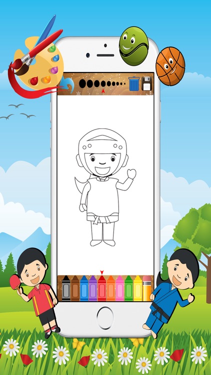 Sports Coloring Book - Free Color Pages For Kids screenshot-3