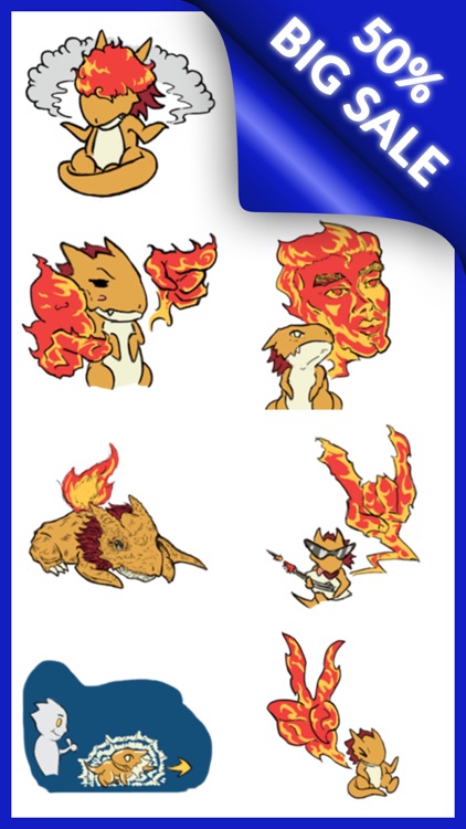 Fire Dragon Stickers