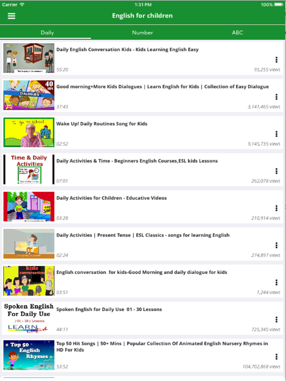 Screenshot #4 pour Child English - Learning for children by videos
