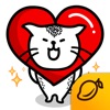 Heart Cat Lite - Mango Sticker - iPadアプリ