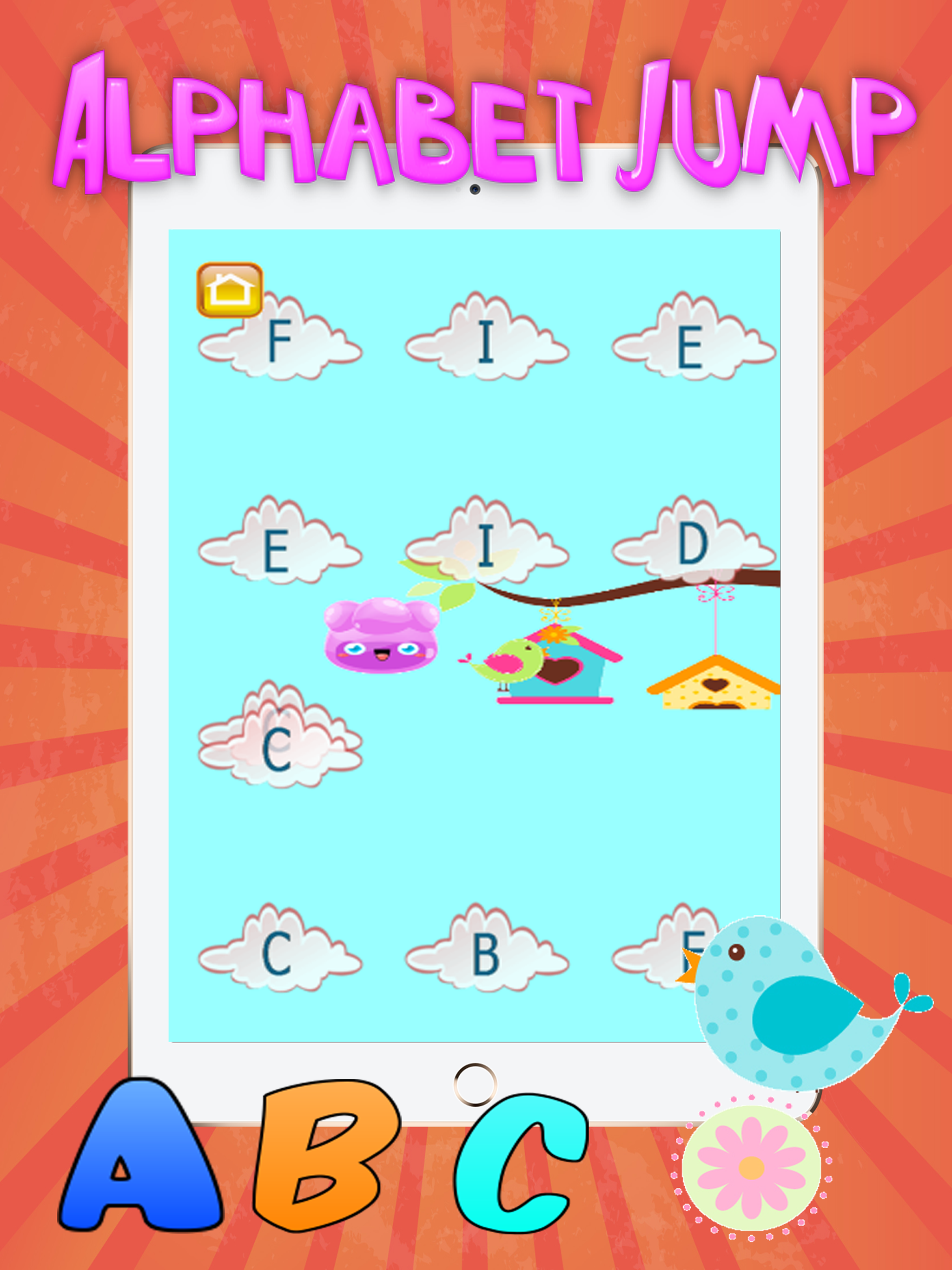 Jelly Jump Alphabet - worksheets of phonics