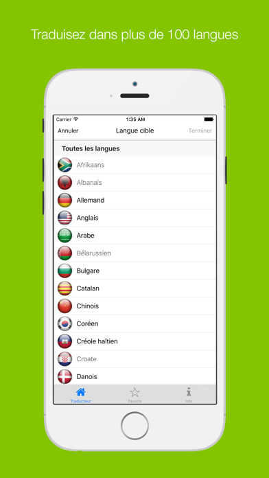 Screenshot #2 pour Traducteur - Traduire des textes et des paroles