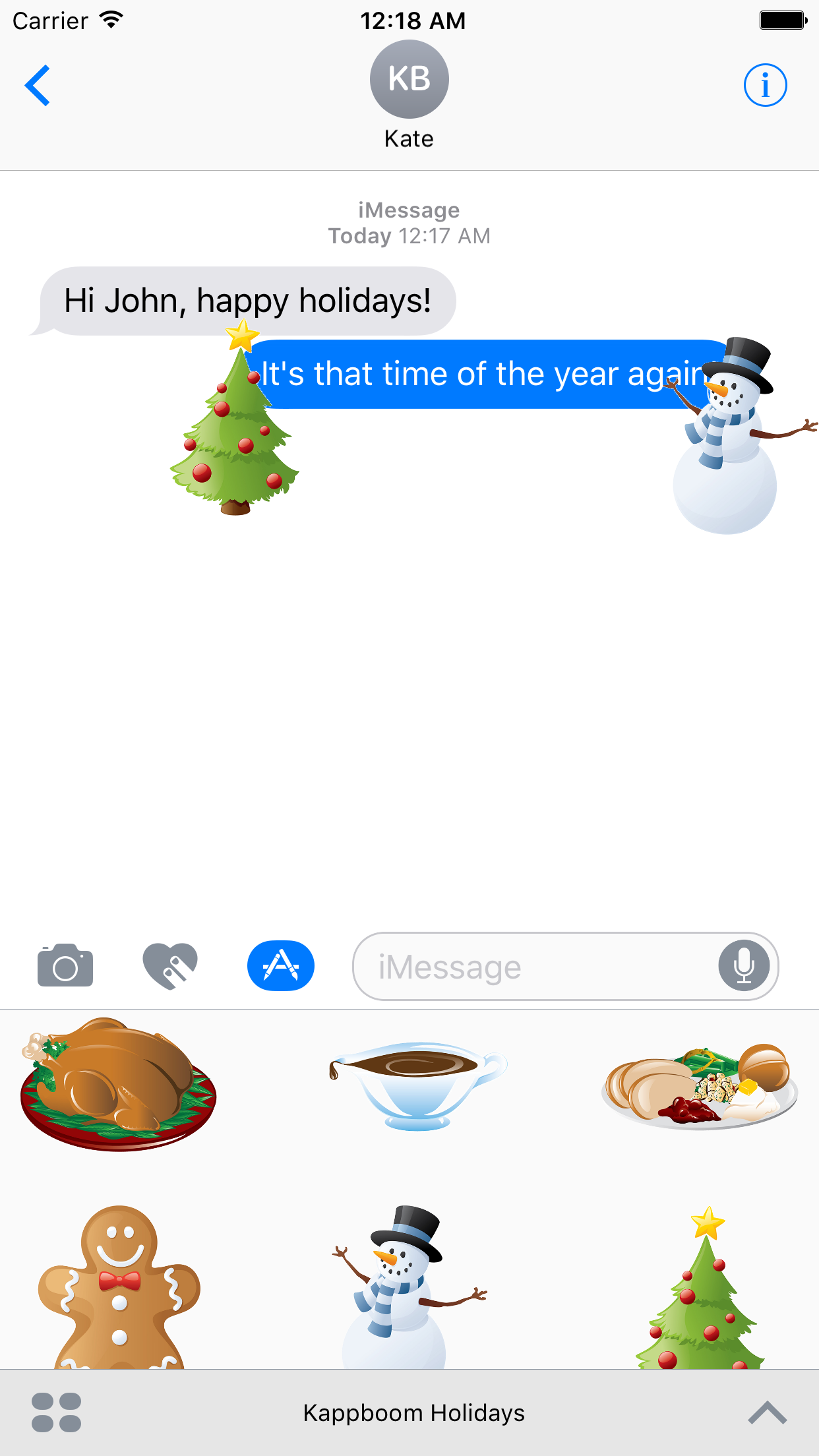 Kappboom™ Animated Holiday Stickers