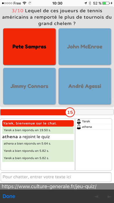 Info Culture Générale app screenshot