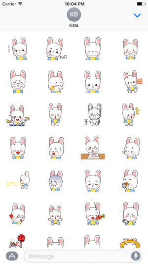 Baby Rabbit - Animated Stickers And Emoticons(圖2)-速報App