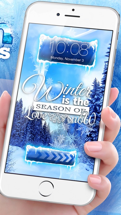 Screenshot #2 pour Gelé Fonds d'écran - Neige thèmes
