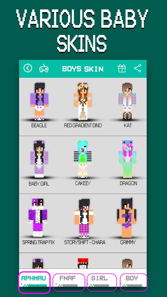 Baby Skins Pro - Aphmau FNAF Daycare Minecraft PE - 1.0 - (iOS)